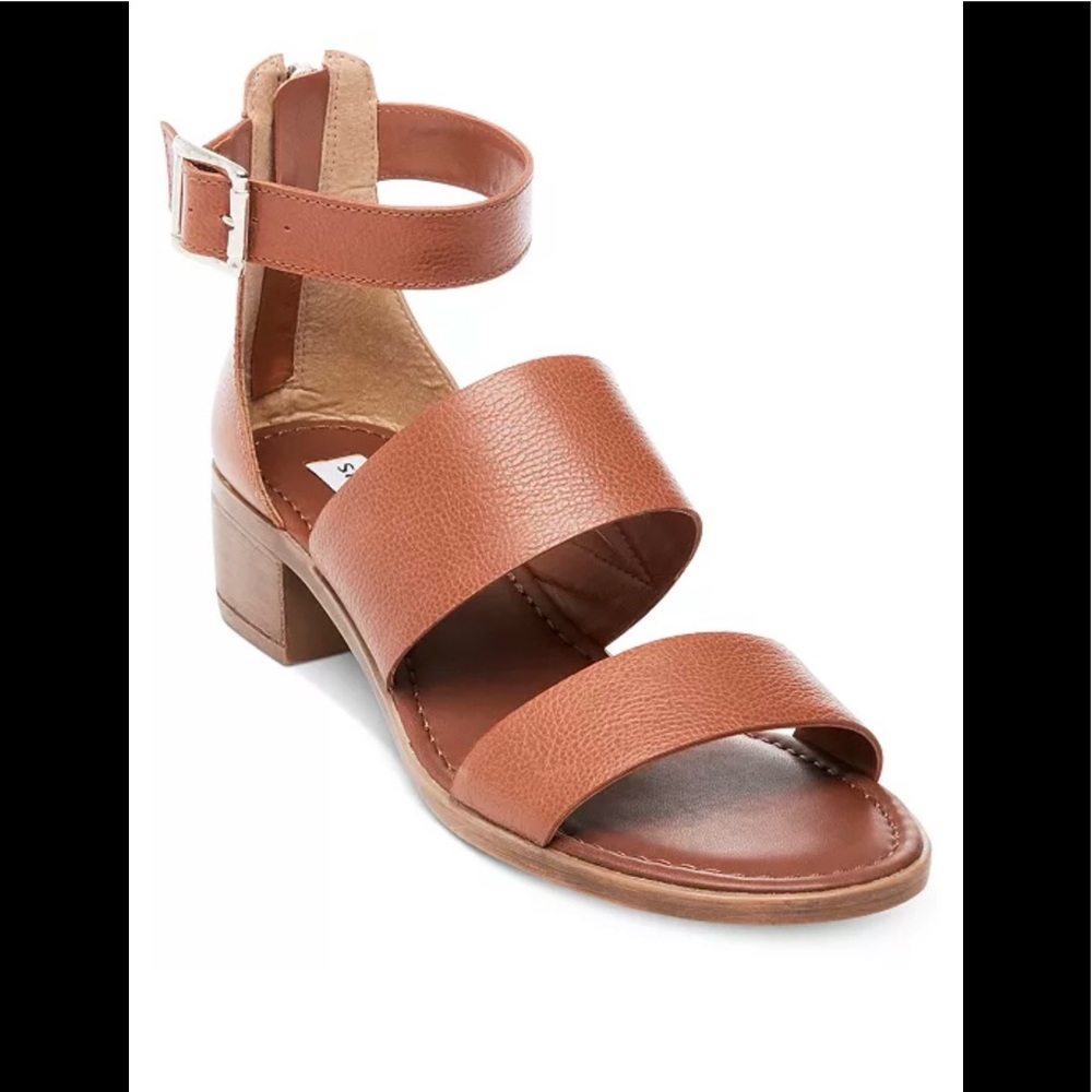 Steve Madden Daly Cognac Lea Sandals